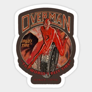 Overman Tires 1890 Vintage Sticker
